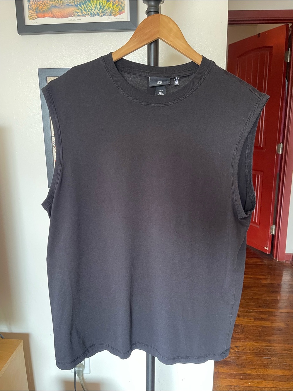 H&M Black Men's Sleeveless Muscle Tank